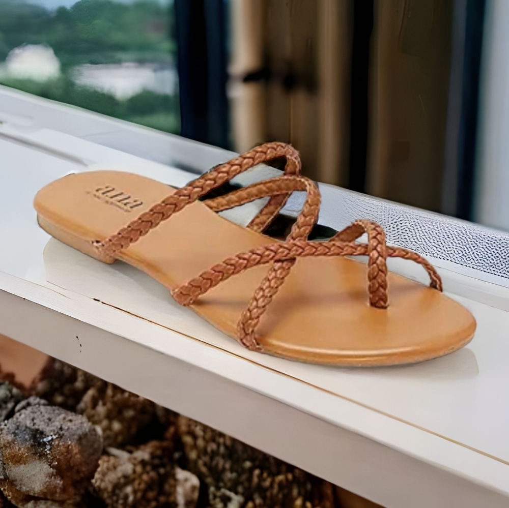 ana braided strappy sandals